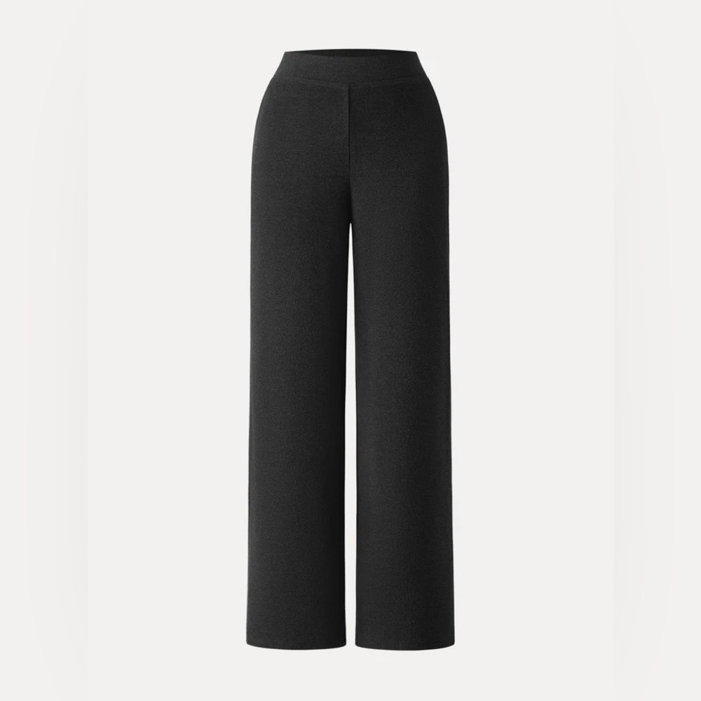 Mid Rise Straight Leg Pull-on Pants with Pockets